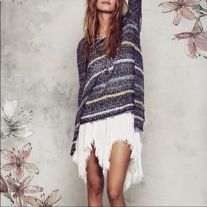 Free People Tattered hem slip Small